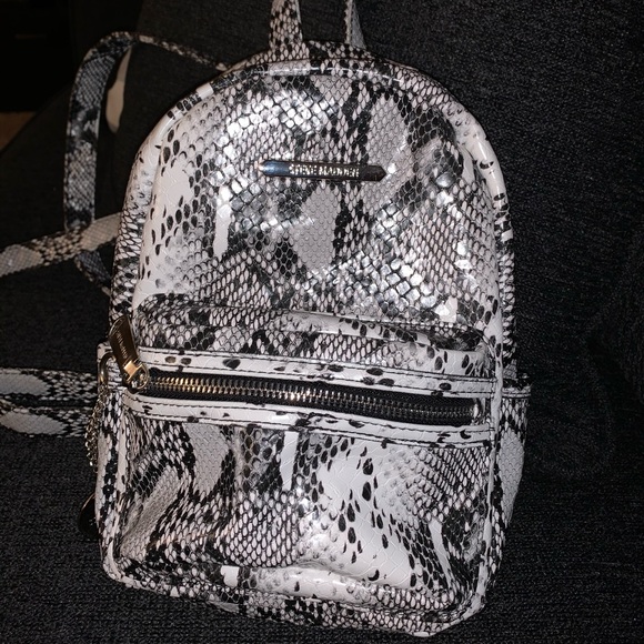 steve madden snakeskin backpack